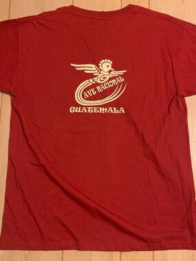 Vintage Y2K Ave Nacional Guatemala National Bird Resplendent Quetzal T-Shirt XXL